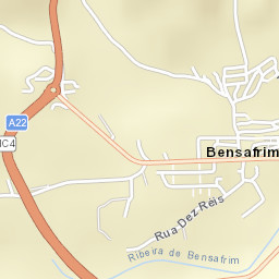 Bensafrim Street Map