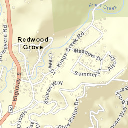 Rices Junction California Street Map