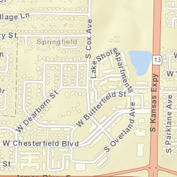 2104 W Chesterfield Blvd Springfield Street Map