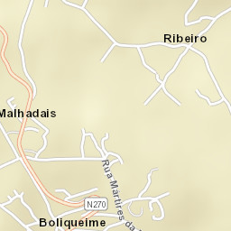 Boliqueime Street Map