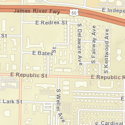 1555 East Independence Street, Springfield Street Map