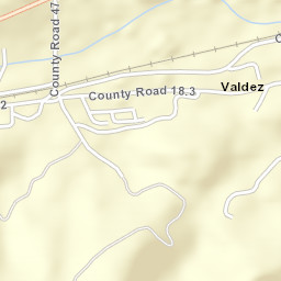 Valdez Colorado Street Map
