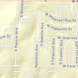 1422 West Pheasant Run Street, Springfield Street Map