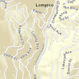 Lompico California Street Map