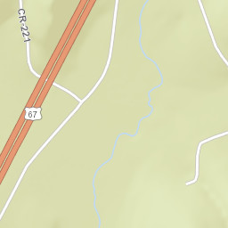 U.S. 67, Mark Twain National Forest, Greenville Street Map