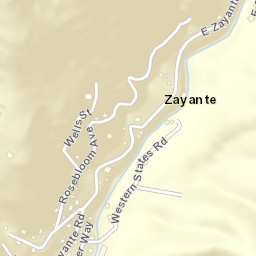 Zayante California Street Map