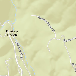 Dinkey Creek California Street Map