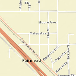 Fairmead California Street Map