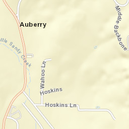 Auberry California Street Map