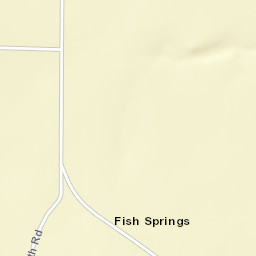 Fish Springs California Street Map