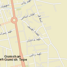 Gomish Tepe Street Map