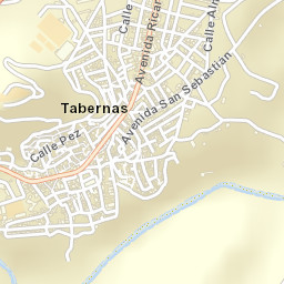 Tabernas Street Map