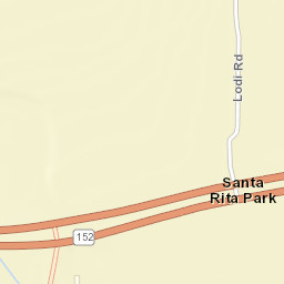 Santa Rita Park California Street Map