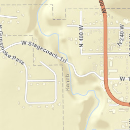 238-298 West 100 North, Kanab, UT Street Map