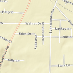 1000-1082 Starr Lane, Paducah, KY Street Map