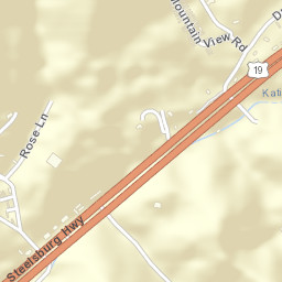 3025 Steelburg Hwy, Cedar Bluff Street Map