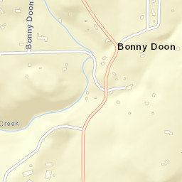 Bonny Doon California Street Map