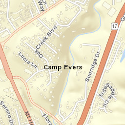 Camp Evers California Street Map