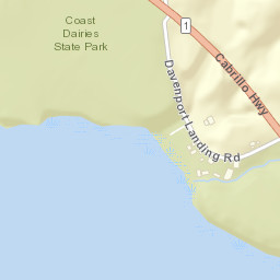 Davenport Landing California Street Map