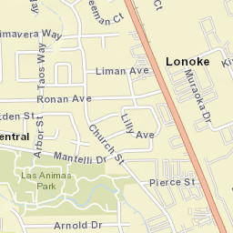 Lonoke California Street Map