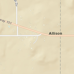 Allison Colorado Street Map