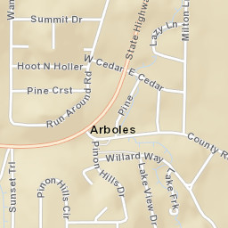 Arboles Colorado Street Map