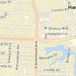 Hampton, Virginia Street Map