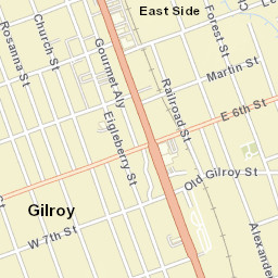 7387-7399 Monterey St, Gilroy, CA 95020 Street Map