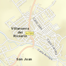 Villanueva del Rosario Street Map