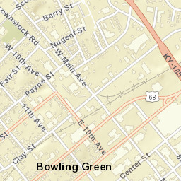 913-999 Clay St Bowling Green KY Street Map