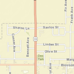 2519 Blossom Street, Dos Palos, CA 93620 Street Map