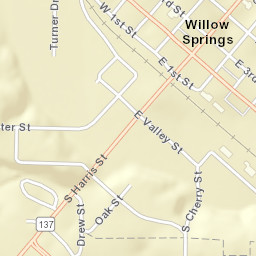 100-198 U.S. 60 Bus, Willow Springs, MO Street Map