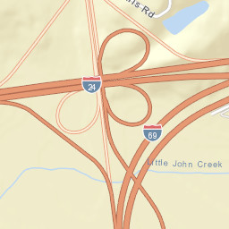 Interstate 24, Calvert City, KY 42029, USA Street Map