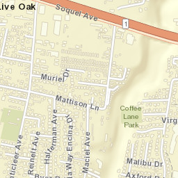 1998 Catalina Dr Santa Cruz CA Street Map