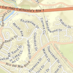 Rio Del Mar California Street Map