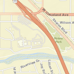 Golden State Hwy & CA-99, Madera, CA Street Map