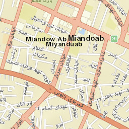 Miandoab Street Map
