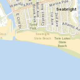 Seabright California Street Map