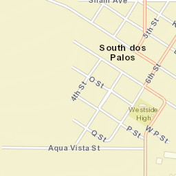 South Dos Palos California Street Map