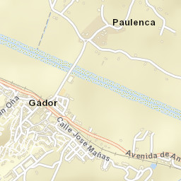 Gádor Street Map