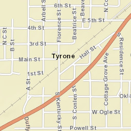 401 3rd St, Tyrone, OK 73951, USA Street Map