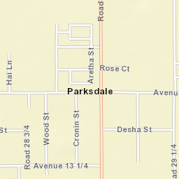 Parksdale California Street Map