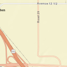 Borden California Street Map