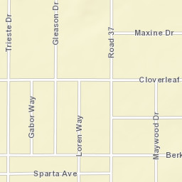 Madera Ranchos California Street Map