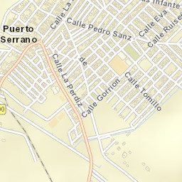 Puerto Serrano Street Map