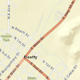 118-198 Main Street, Beatty, NV 89003 Street Map