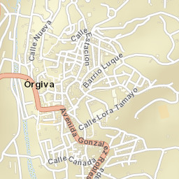 Órgiva Street Map
