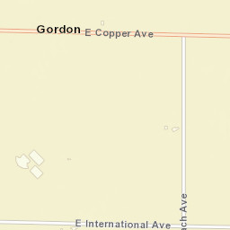 Gordon California Street Map