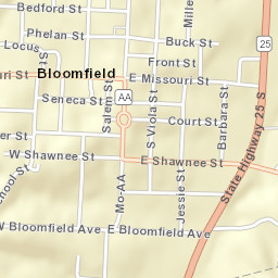 300-398 S Prairie St, Bloomfield, MO 63825 Street Map