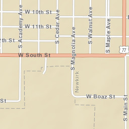 626 West South Street, Newkirk, OK 74647 Street Map